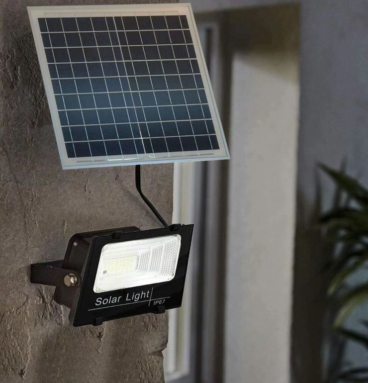 Projecteur 200w avec panneau solaire et télécommande